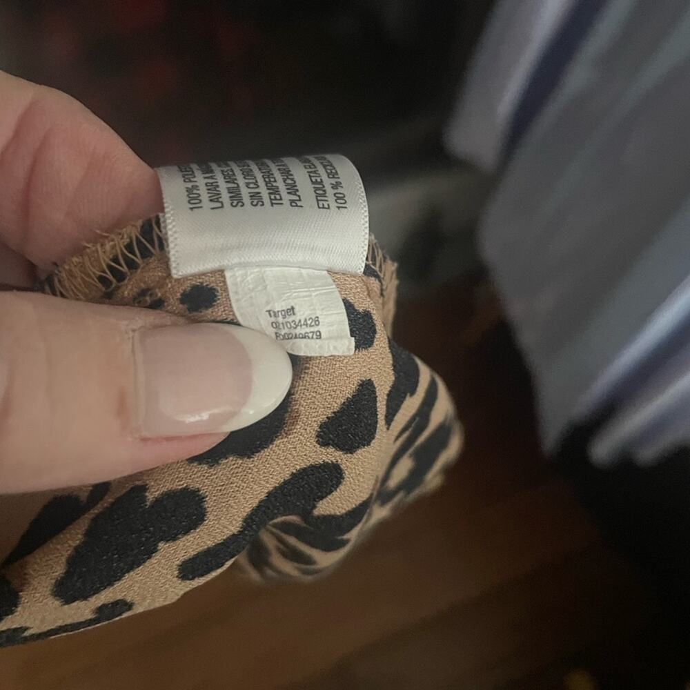 Ava & Viv Leopard Print Button Up Dress - image 6